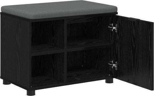 Mobilier de Intrare cu Bancă Black Beech 60x38x46cm