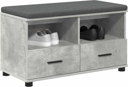 Мебел за антре с Пейка Сив 80x38x46см