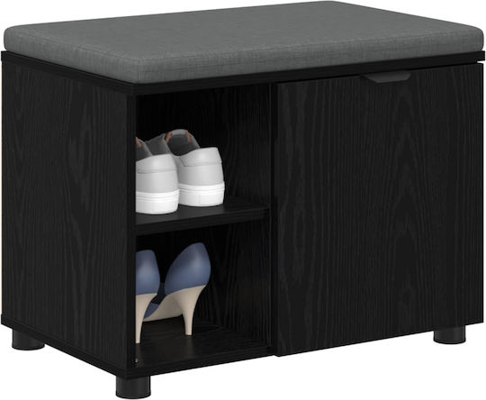 Mobilier de Intrare cu Bancă Black Beech 60x38x46cm
