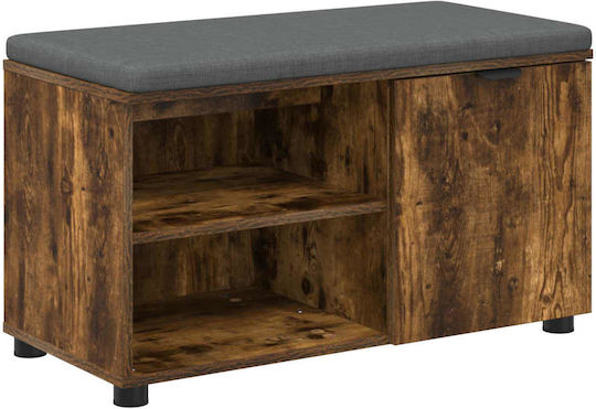 Entry Furniture with Bench Smoked Oak 80x38x46cm