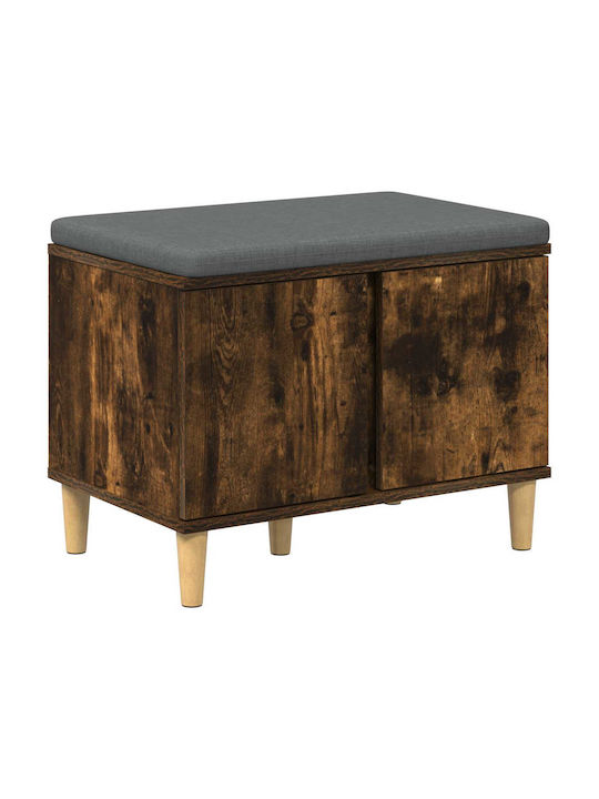 Entry Furniture with Bench Καπνιστό Δρύς 60x38x46cm