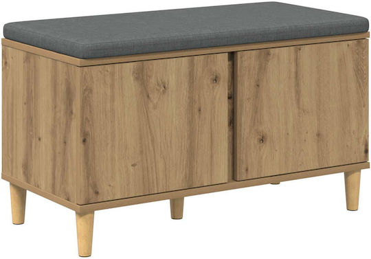 Entry Furniture with Bench Artisan Oak 60x38x46cm
