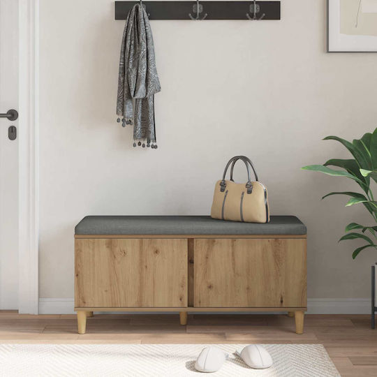 Έπιπλο Εισόδου με Παγκάκι Artisan Oak 60x38x46εκ.