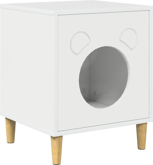 Vidaxl Cat House Glossy White 42.5 x 40 x 52.5 cm