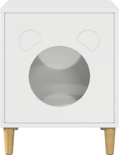 Vidaxl Cat House Glossy White 42.5 x 40 x 52.5 cm