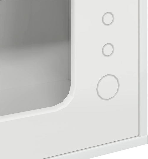 Vidaxl Cat House Glossy White 51 x 30 x 42 cm Engineered Wood
