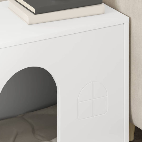 Vidaxl Cat House White 51 x 30 x 52 cm Engineered Wood