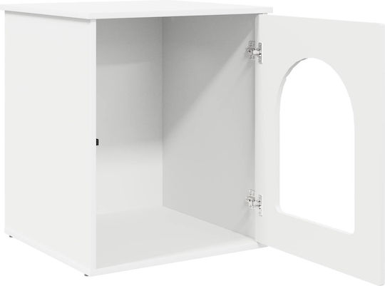Vidaxl Cat House White 53 x 52 x 60 cm Engineered Wood