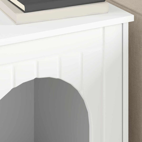 Vidaxl Cat House White 53 x 52 x 60 cm Engineered Wood