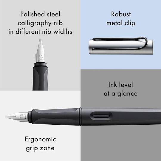 Lamy Joy Al Stilou Caligrafie Dop 5mm Din Plastic Cu Cerneală Neagră