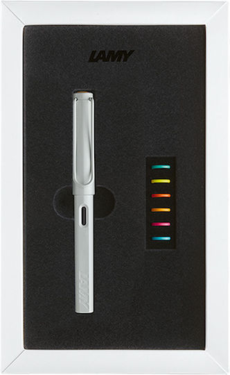 Lamy Safari Set Writing Pen Medium made of Plastic with Blue Ink
