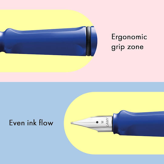 Lamy Safari Stilou Albastru Lucios 014 4014519273714 Penițe Stub 1.5
