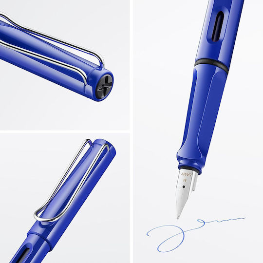 Lamy Safari Stilou Albastru Lucios 014 4014519273714 Penițe Stub 1.5