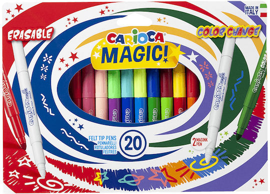 Carioca Weiß Waschbare Magische Zeichenmarker Dicke Dünne Set 20Stück
