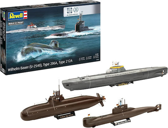Revell 70 Jahre Deutsche Bundeswehr Wilhelm Bauer Typ 206a Klasse 2 Maßstab 1:144 05186