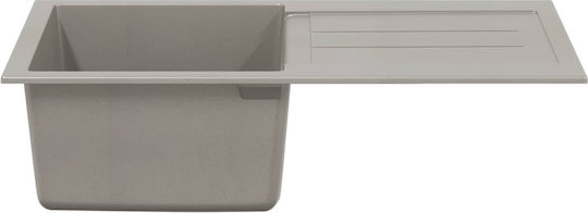 vidaXL Drop-In Sink Synthetic Granite W78xD50cm Gray