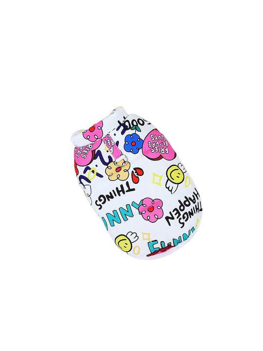 Denik Pets Кучешки палта Бял XXLarge с дължина на гръбчето 40 см.