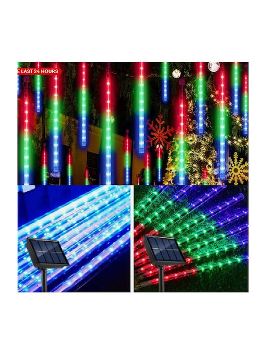 Λαμπάκια LED Βροχή 3μ. RGB Ηλιακά 8τμχ Λαμπάκια LED Βροχή 3μ. RGB Ηλιακά 8τμχ