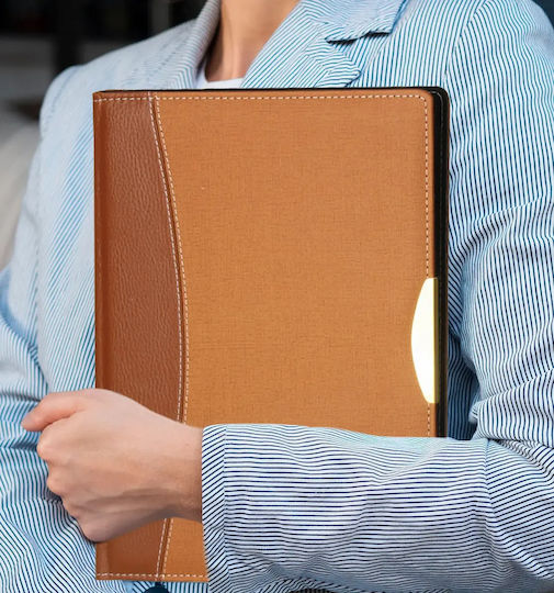 Conference Bifold Leatherette Folder Pen Case Computer Case Card Holder Final Code Tamba