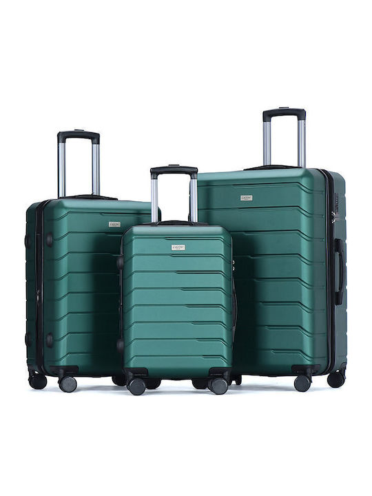 Lavor Travel Suitcases Hard Mint with 4 Wheels Set of 3 Pieces