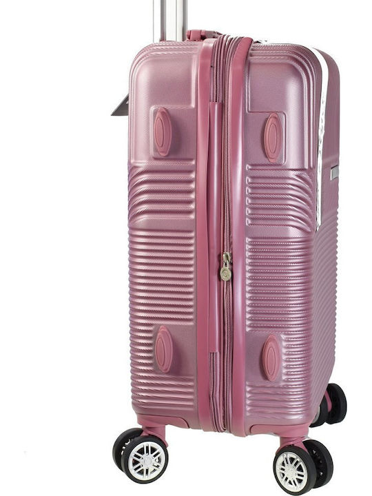 Bartuggi Reisekoffer Hart Rosa für Kabine mit 4 Rädern Höhe 55cm