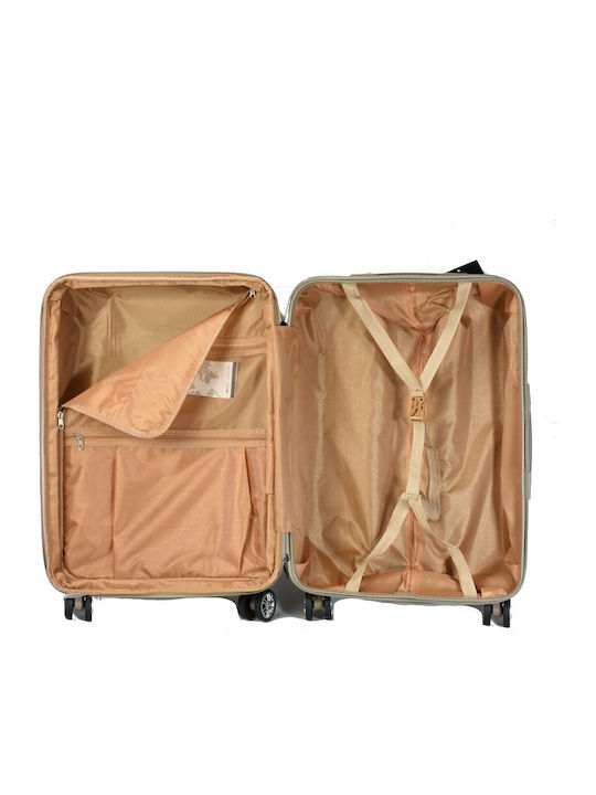 Bartuggi Medium Hard Travel Suitcase Black with 4 Wheels Height 65cm
