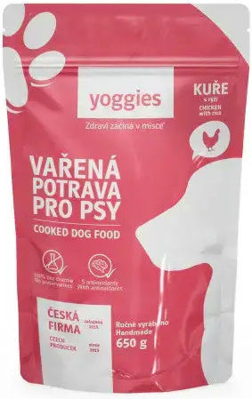 Cooked Dog Food Chicken Rice Yoggies 650 G