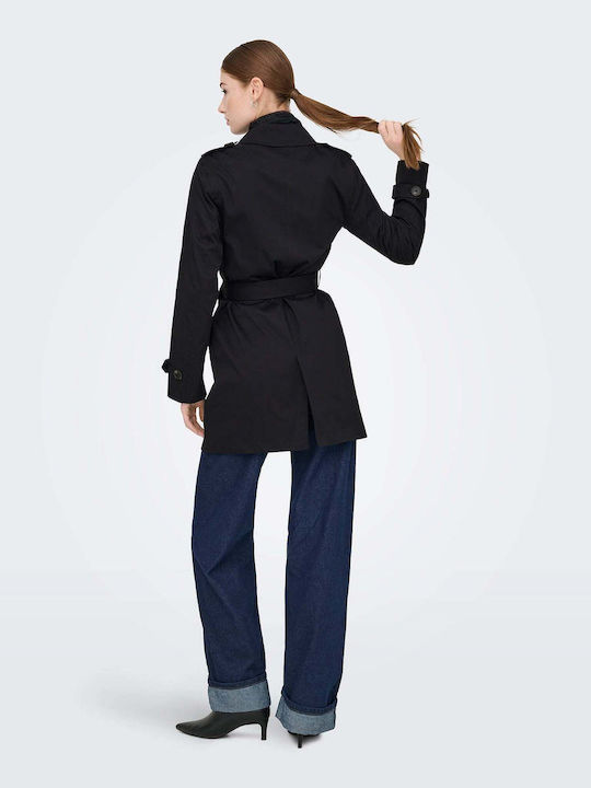 Life Women's Black Trench Coat