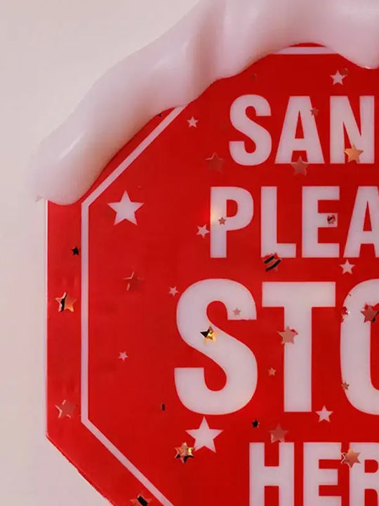 Eurolamp Illuminated Christmas Plastic Figure Sign Red Height 81cm