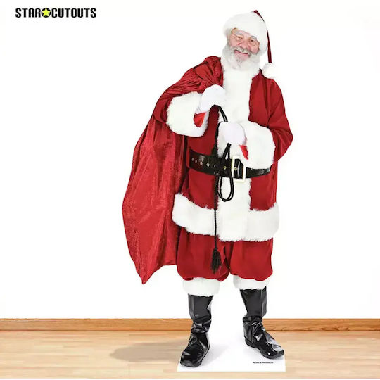Large Cardboard Poster Star Cutouts Santa Claus Sack 9945948 Dc Realistic Floor Figure Height 180 Cm Package Size 100 X 69 Cm