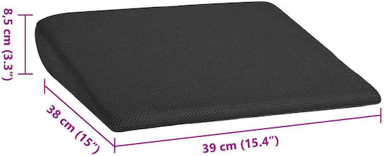 vidaXL Seat Cushion 39x38x8.5cm Black 42020199