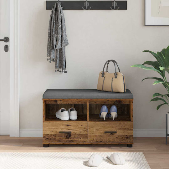 Eingangsmöbel mit Bank Old Wood 80x38x46cm