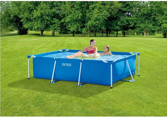 Intex Πισίνα PVC 1662lt με Μεταλλικό Σκελετό 220x150x60εκ. Γαλάζια
