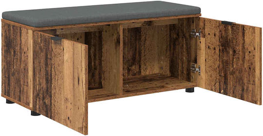 Mobilier de Intrare cu Bancă Old Wood 100x38x46cm