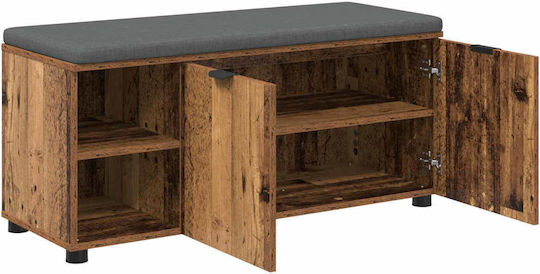 Eingangsmöbel mit Bank Old Wood 100x38x46cm