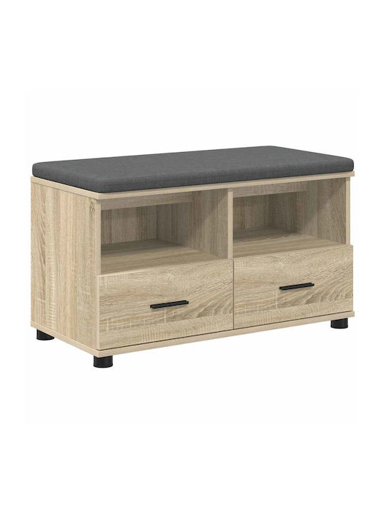 Έπιπλο Εισόδου με Παγκάκι Δρύς Sonoma 80x38x46εκ.
