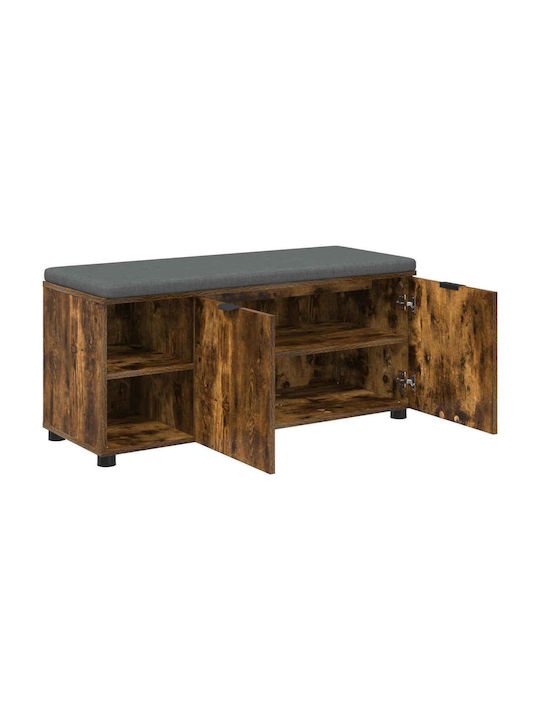 Entry Furniture with Bench Smoked Oak 100x38x46cm