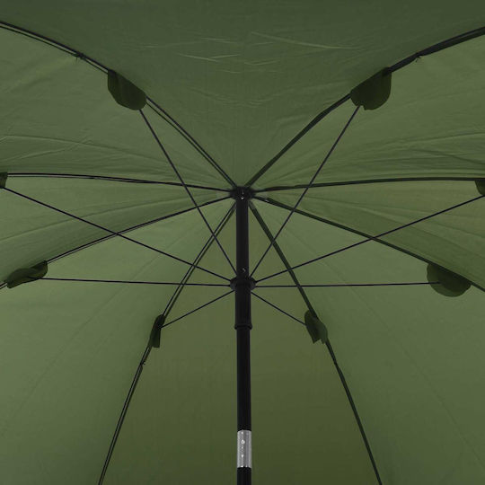 Vidaxl Fishing Umbrella Military Yellow 300 x 240 Cm