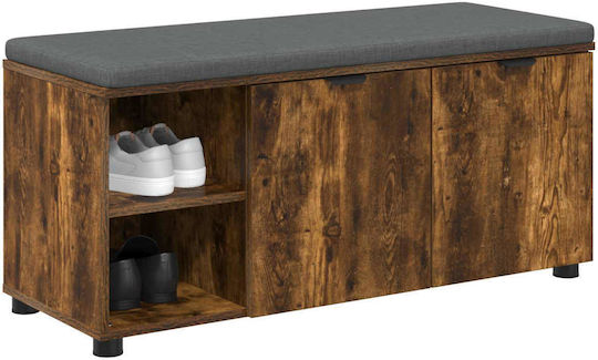 Eingangsmöbel mit Bank Smoked Oak 100x38x46cm