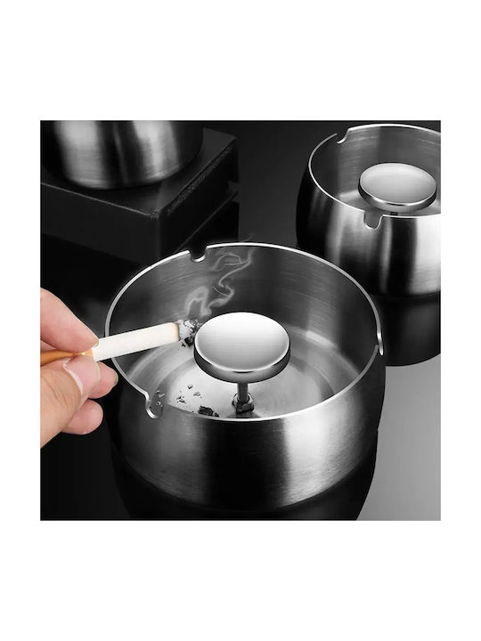 Stainless Steel Ashtray Jup *9203-1 9203-1 3 Holders 8.5 X 4.5 X 8 Cm Silver Stainless Steel Ashtray Jup *9203-1 9203-1 3 Holders 8.5 X 4.5 X 8 Cm Silver
