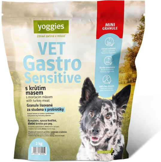 Dry Dog Food Vet Gastro Sensitive Turkey & Probiotics Cold Pressed Yoggies Normal 5 Kg