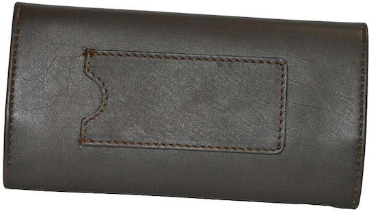 Lavor Leather Tobacco Pouch with Magnetic Closure 15x7.5cm Magnetic Closure