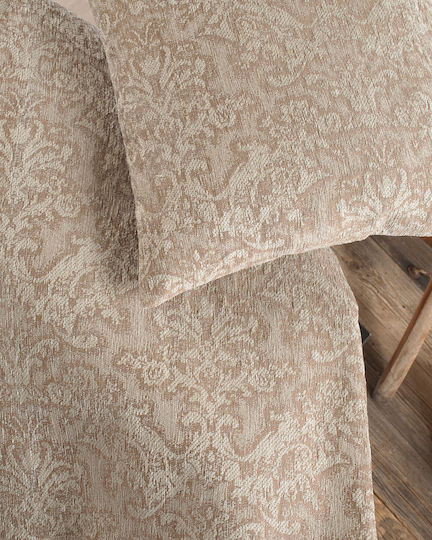 Rythmos Bianco Ριχτάρι Τριθέσιου Καναπέ Δύο 'Οψεων Chenille 180x280εκ. Μπεζ