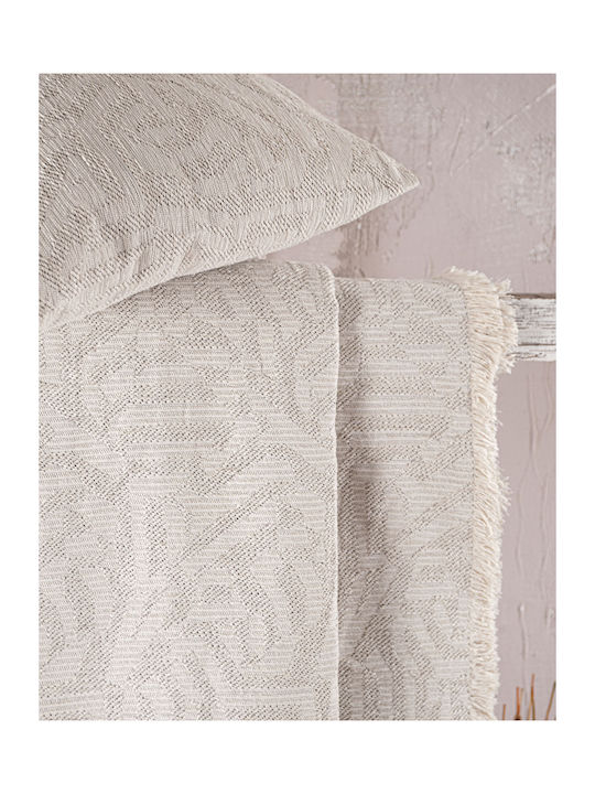 Rythmos Melie Ριχτάρι Τριθέσιου Καναπέ Chenille 180x280εκ. Μπεζ 117-177-3025