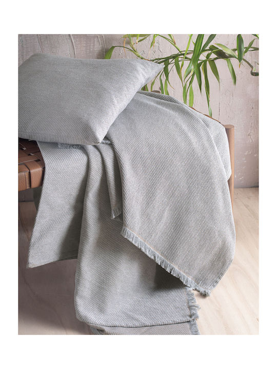 Rythmos Reve Armchair Throw Jacquard 180x160cm Gray