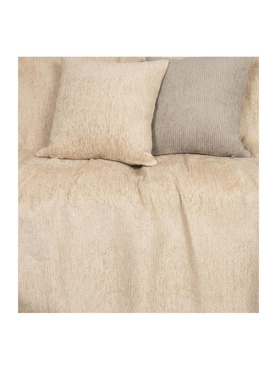 Nima Abrigo Ριχτάρι Τετραθέσιου Καναπέ Chenille 180x350εκ. Nude 35980