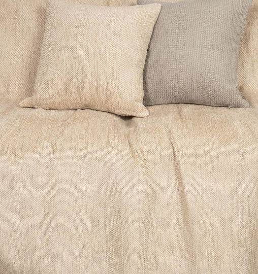 Nima Abrigo Ριχτάρι Τετραθέσιου Καναπέ Chenille 180x350εκ. Nude 35980