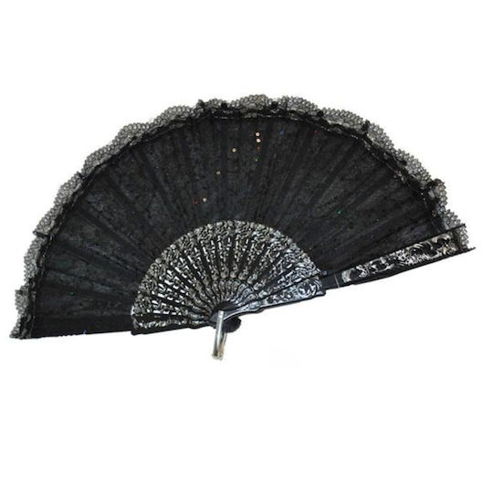 Evantaie Neagră 40 cm