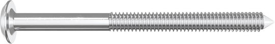 vidaXL Screw Hexagon Metallic with Length 6mm 12pcs