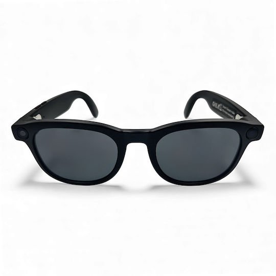 Riverio Unisex Blue Light Blocking Glasses Anti Blue Polarized Oval Black Rubber Frame Lens G2pro